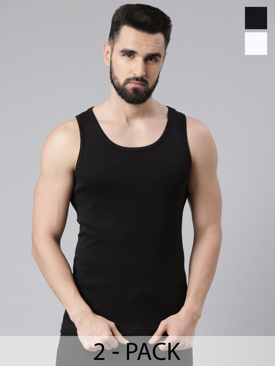 Force NXT Pack Of 8 Cotton Innerwear Vests-picture-39
