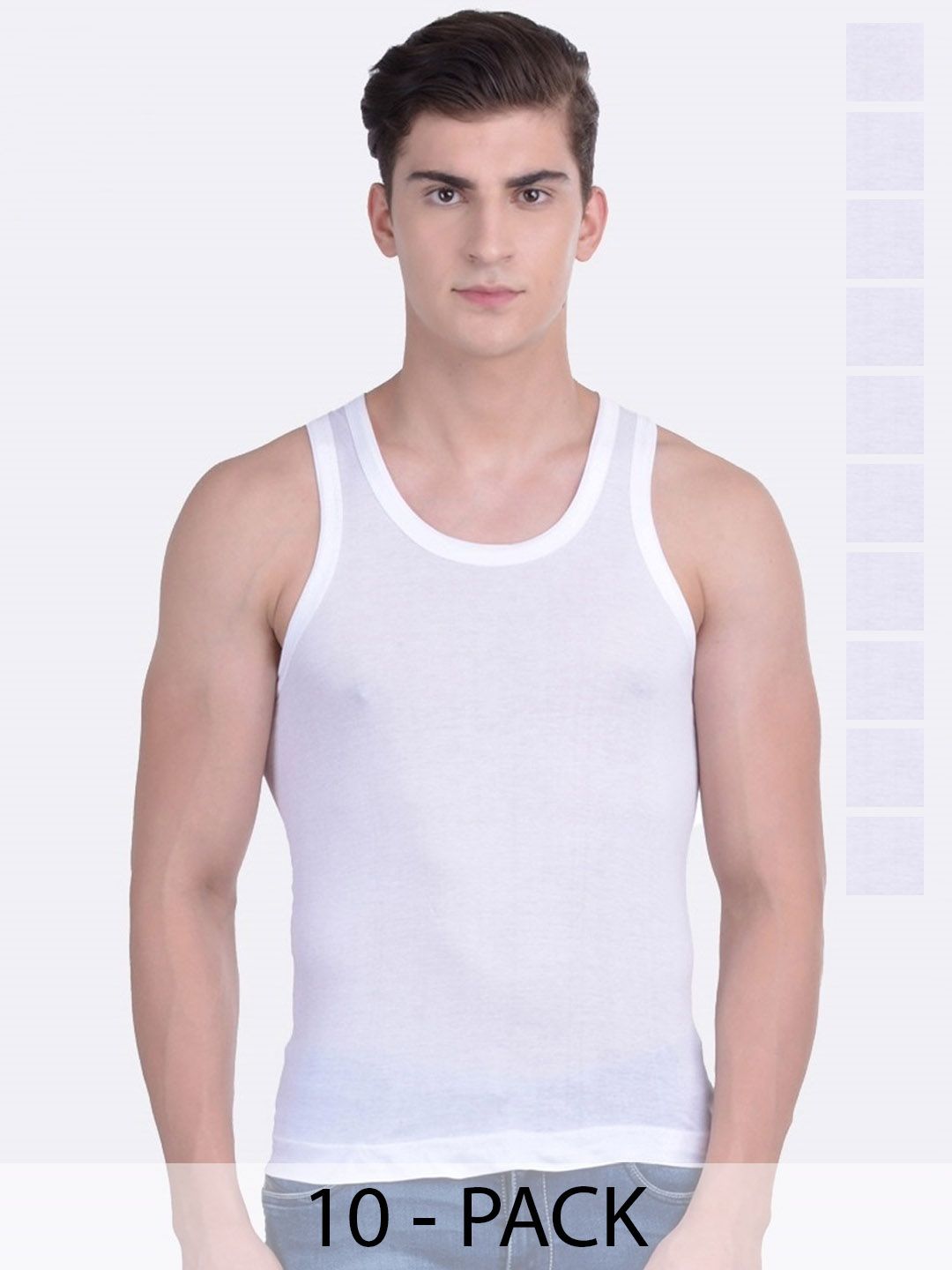 Force NXT Pack Of 10 Cotton Undershirt Innerwear Vests-picture-41