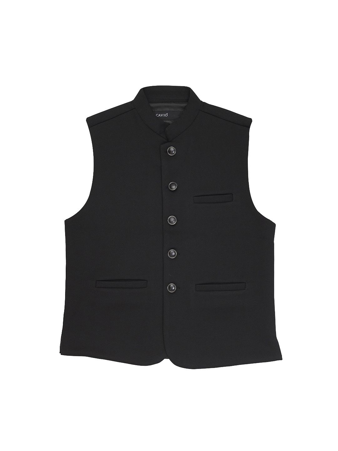 CAVIO Boys Mandarin Collar Pure Cotton Nehru Jacket-picture-5