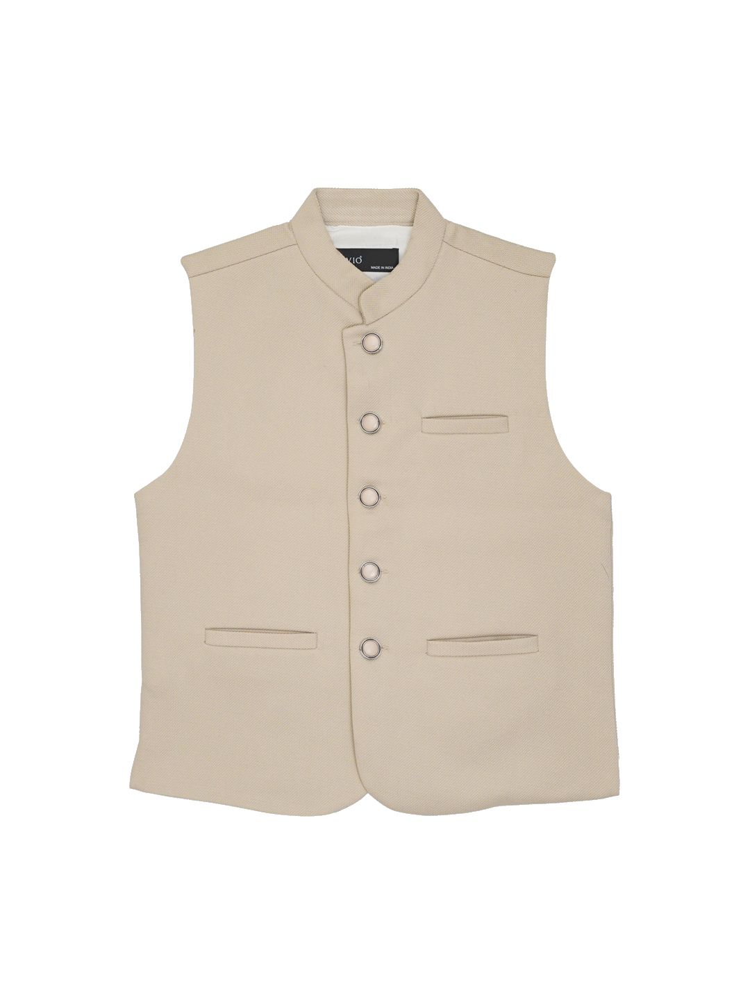 CAVIO Boys Mandarin Collar Sleeveless Pure Cotton Nehru Jackets-picture-10