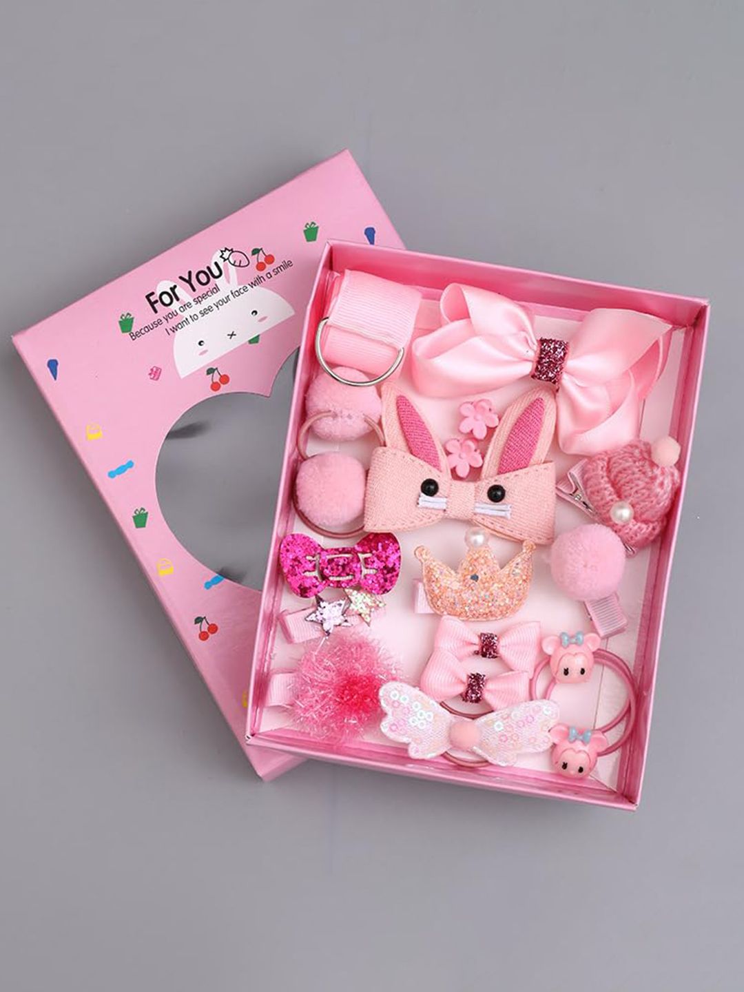 SYGA Girls Set Of 18 Embellished Bow Alligator Hair Clips-picture-44