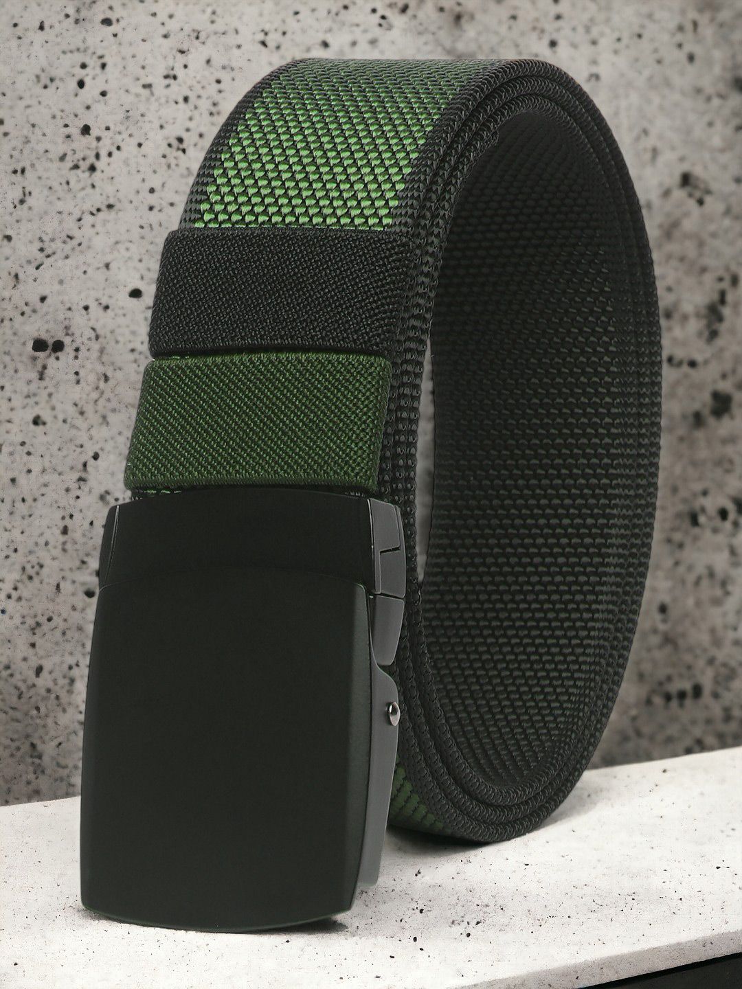 ZORO Men Textured Canvas Reversible Belt-image-33