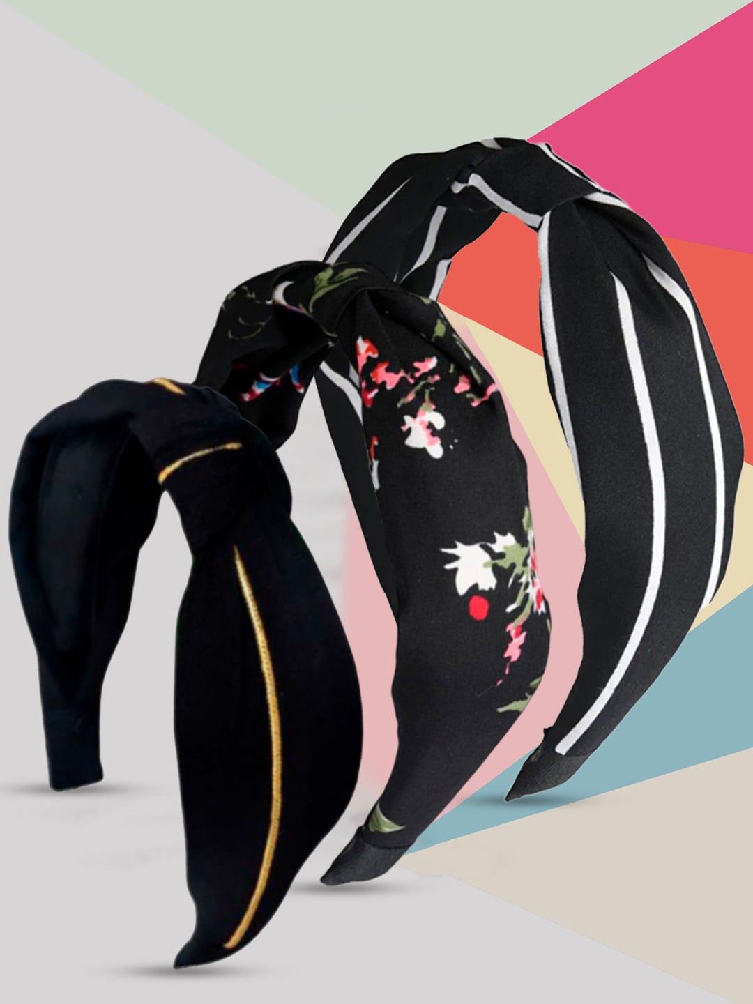 OOMPH Women Set of 3 Embellished Hairband-picture-38