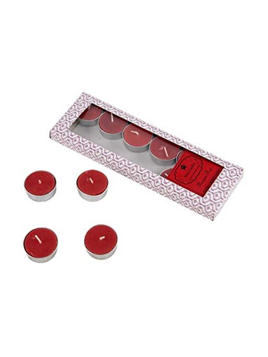 Sitara Crafts Red 100 Pieces Scented Tealight Candles-image-29
