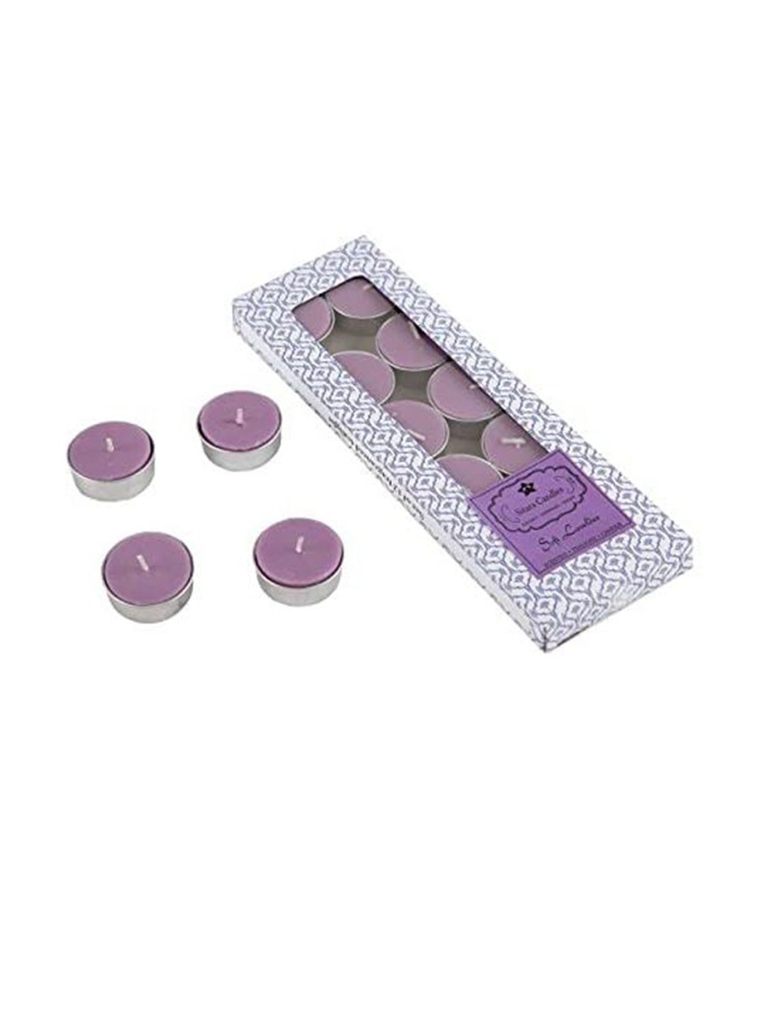 Sitara Crafts Purple 12 Pieces Scented Tealight Candles-image-24