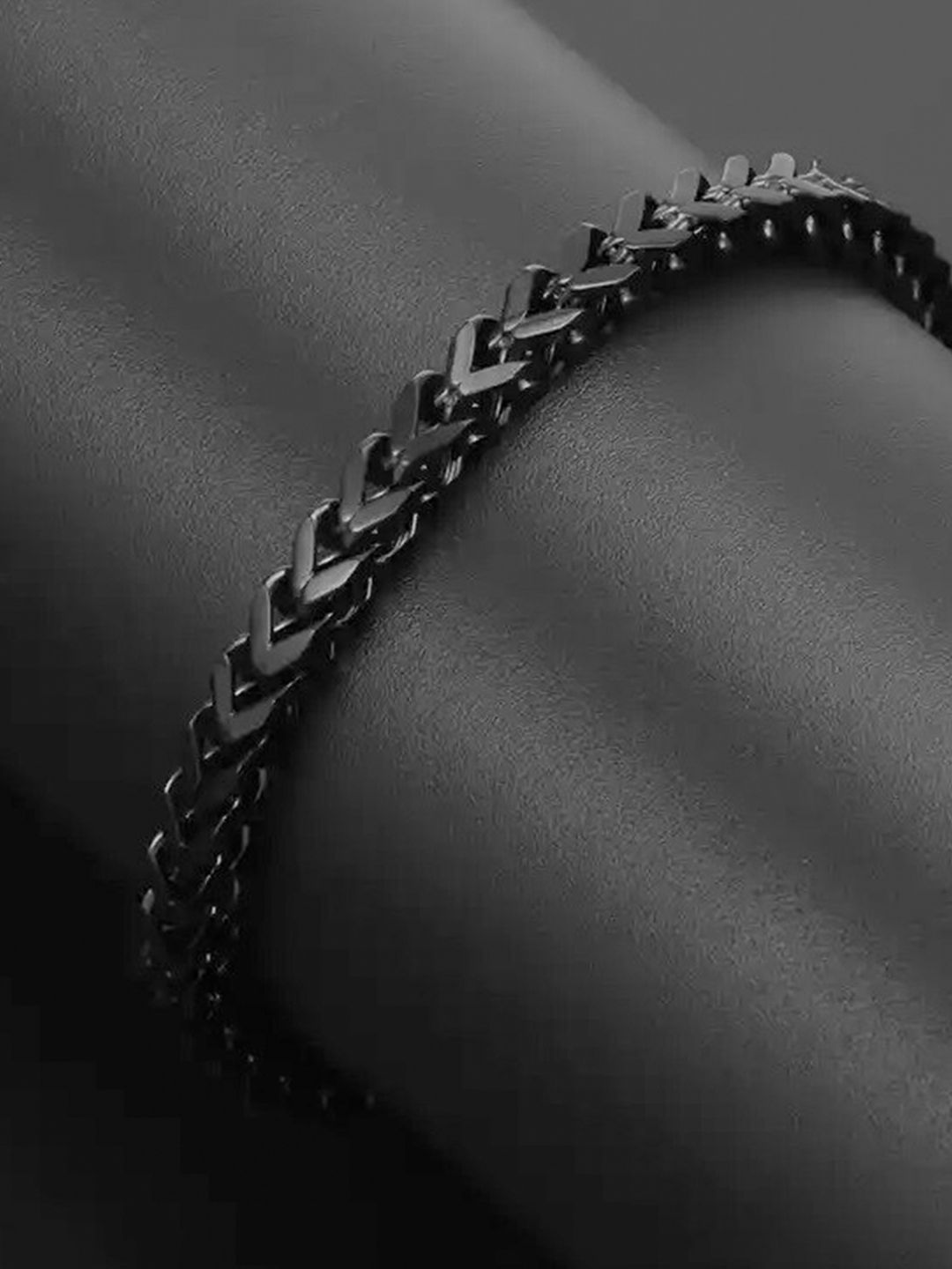 MEENAZ Men Silver-Plated Stainless Steel Link Bracelet-image-23