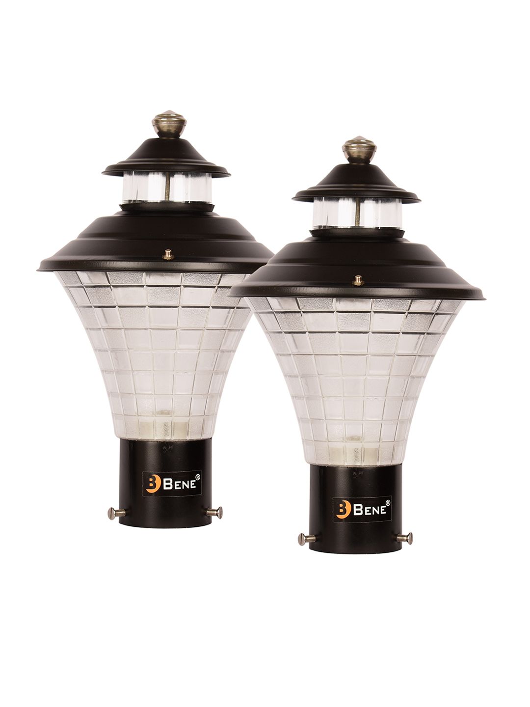 BENE Black 2 Pieces Waterproof Outdoor Lamps-picture-32