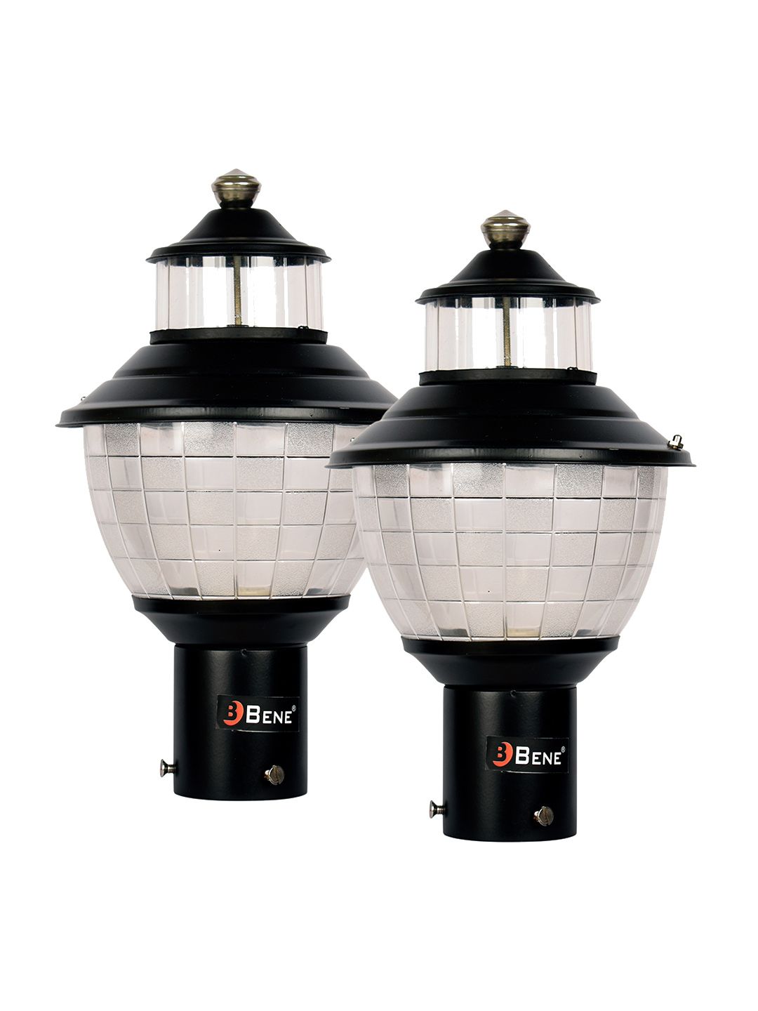 BENE Black & White 2 Pieces Waterproof Garden Outdoor Lamps-picture-30
