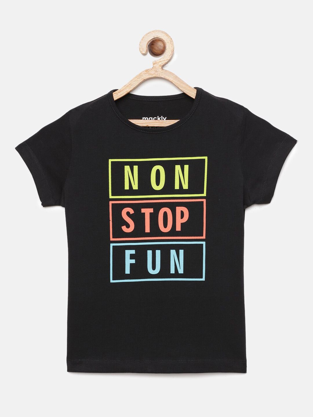mackly Girls Typography Printed Cotton Lounge T-shirts-picture-24