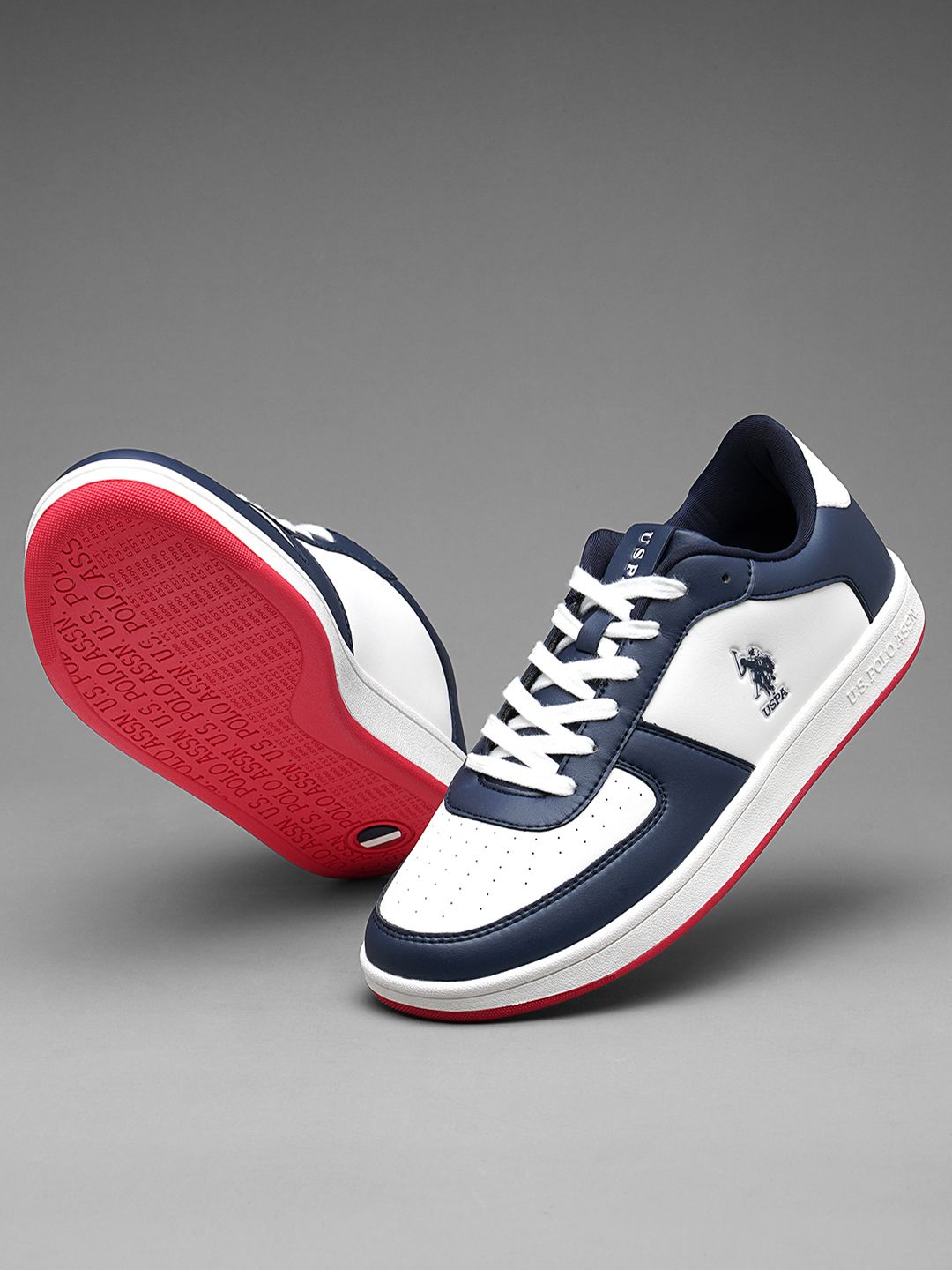 U.S. Polo Assn. Men Colourblocked Lace Up Sneakers-picture-33