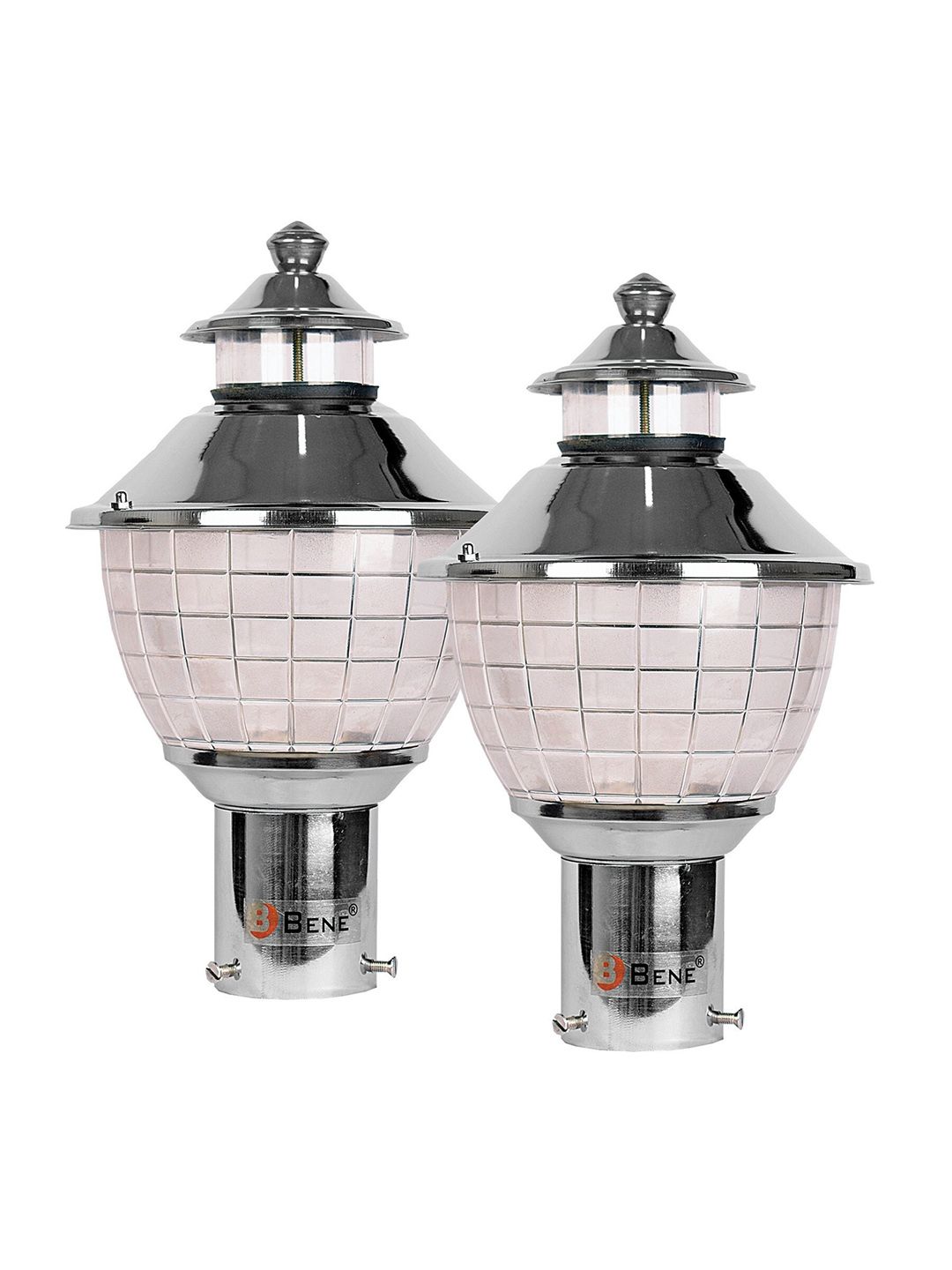 BENE Grey & white 2 Pcs Spherical Metal Outdoor Lamps-picture-19