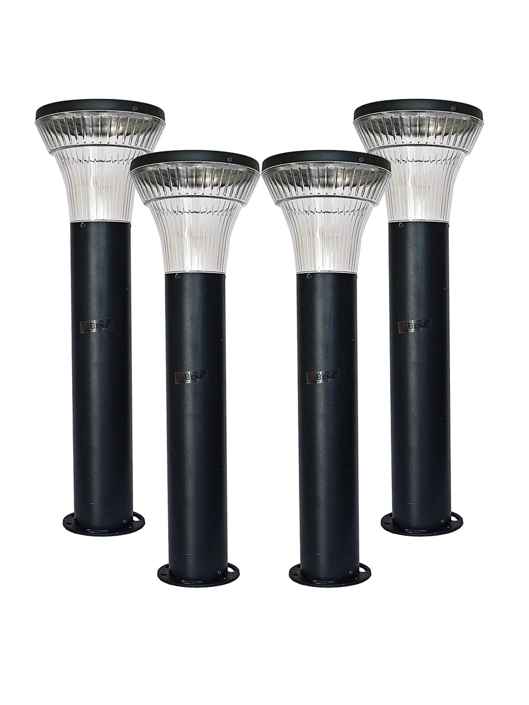 BENE Koel Bollard Grey & White 4 Pieces Waterproof & Rustproof Outdoor Lamps-image-2