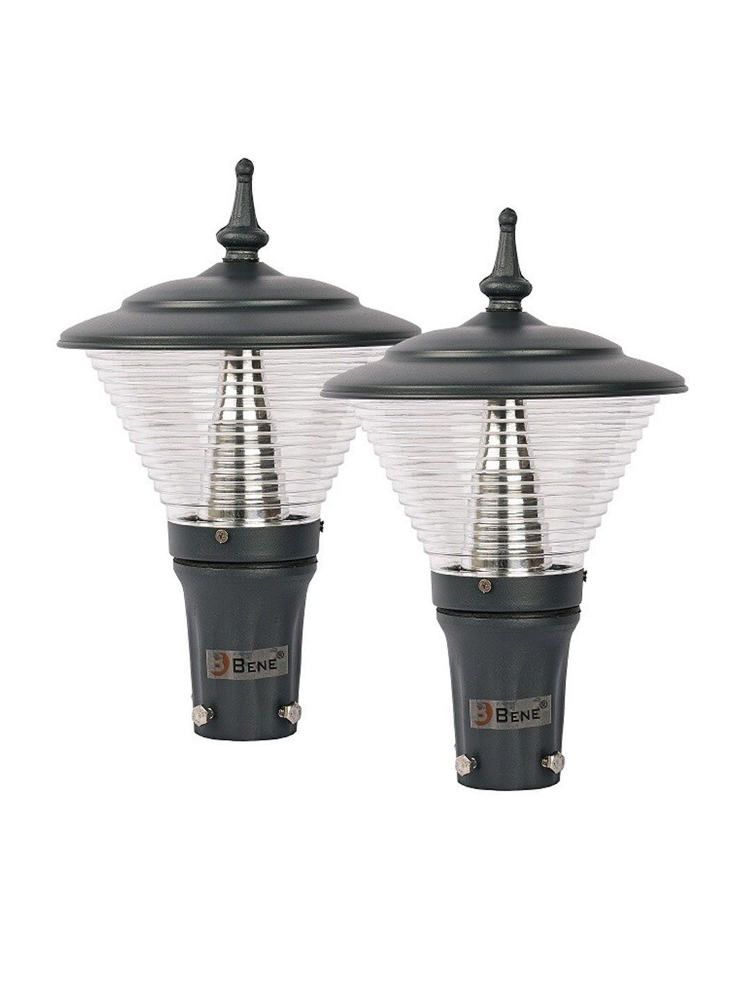 BENE Black & White 2 Pieces Frustum Self-Assembly Aluminium Outdoor Lamps-picture-55