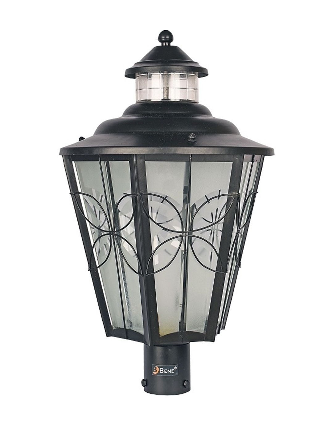 BENE Black Frustum Self-Assembly Metal Outdoor Lamp-image-9