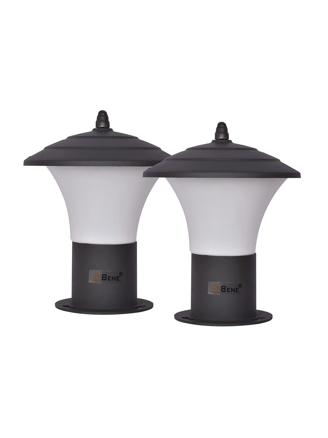 BENE Grey & White 2 Pieces Frustum Self-Assembly Aluminium Outdoor Lamps-picture-39