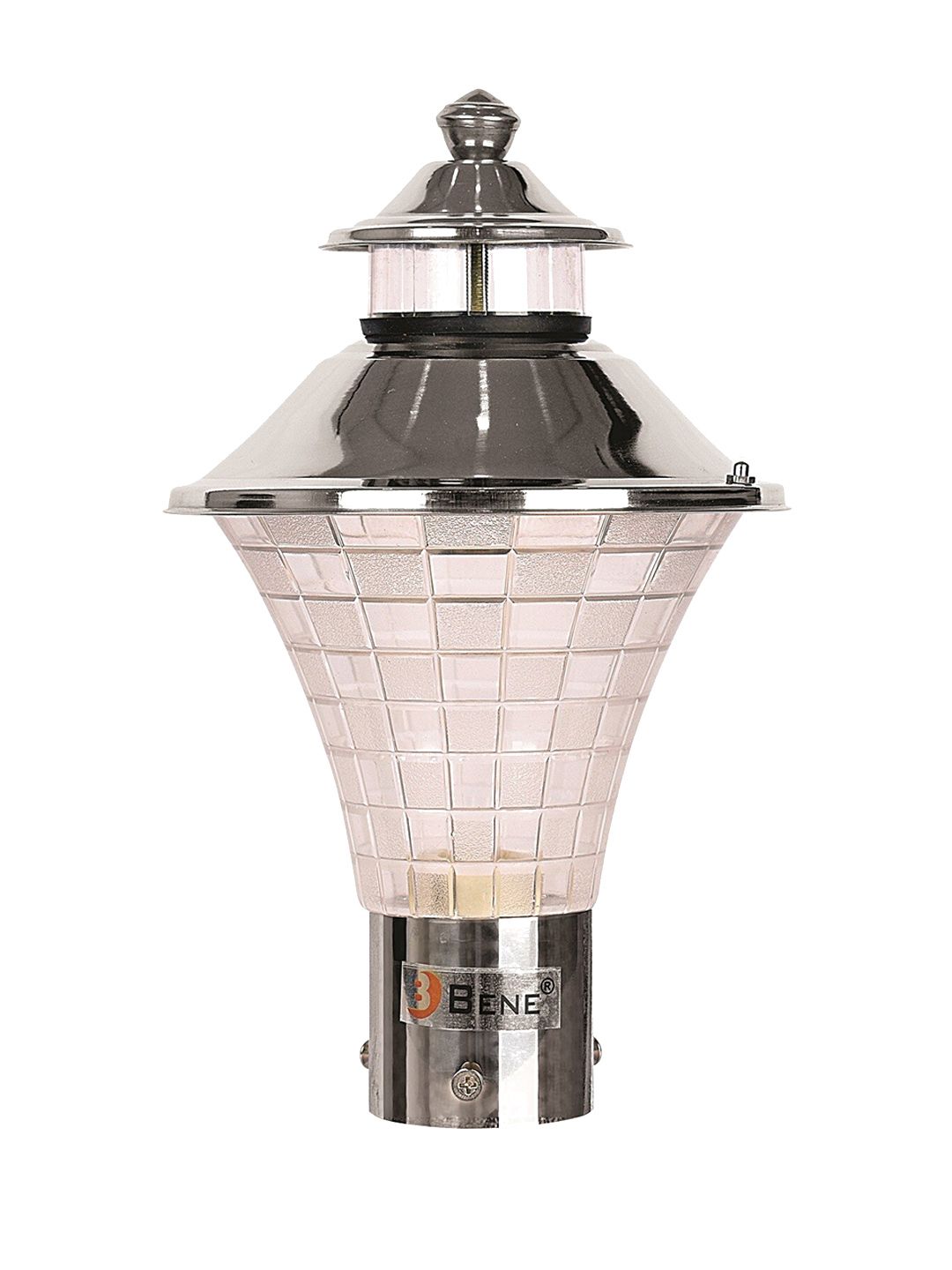 BENE Steel & Grey Abstract Shaped Self-Assembly Outdoor Lamps-image-4