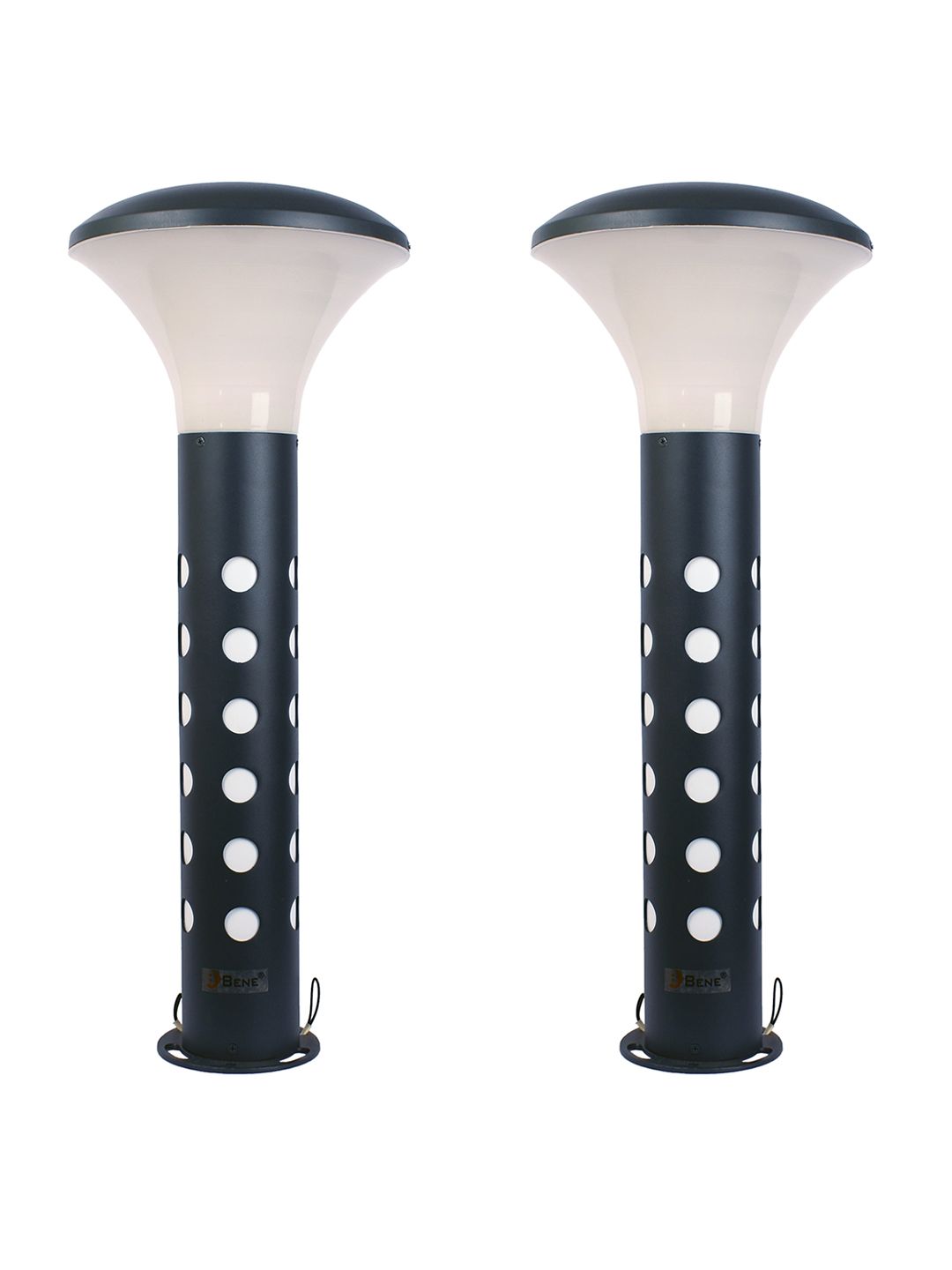 BENE Klasse Bollard Grey & White 2 Pieces Self-Assembly Aluminium Outdoor Lamps-image-26