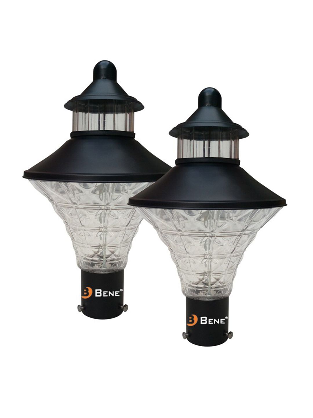 BENE Black & Green 2 Pieces Self Assembly Frustum Outdoor Lamps-picture-21