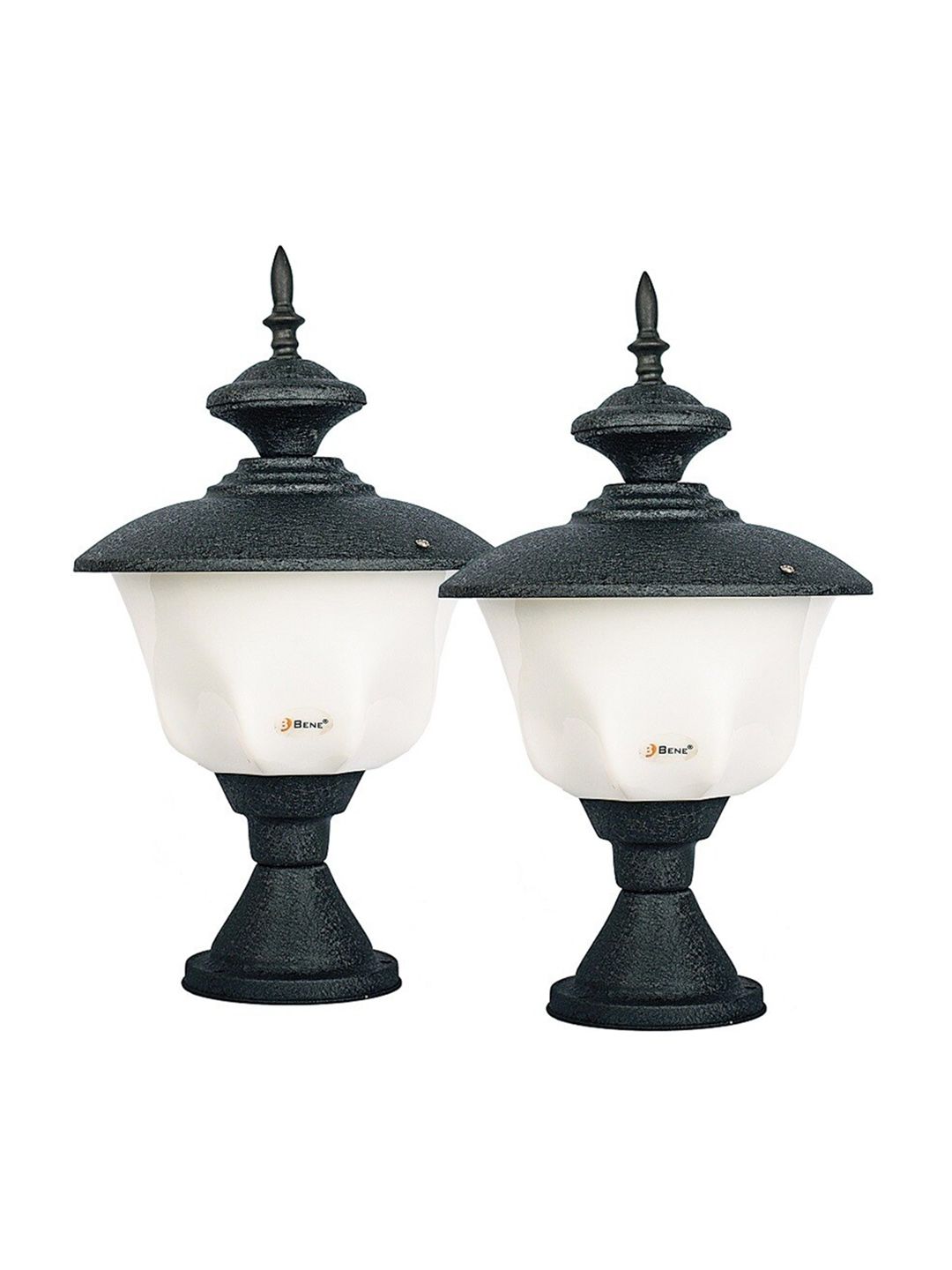 BENE Caen Black & White 2 Pieces Frustum Self-Assembly Outdoor Lamps-picture-19
