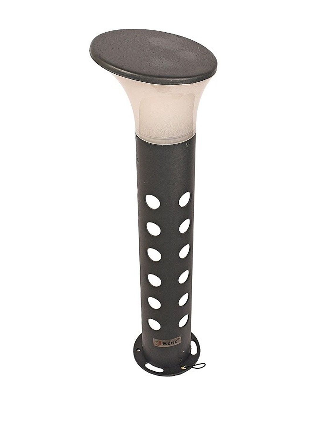 BENE Eden Bollard Grey & White Self-Assembly Cylindrical Shaped Metal Outdoor Lamp-image-49
