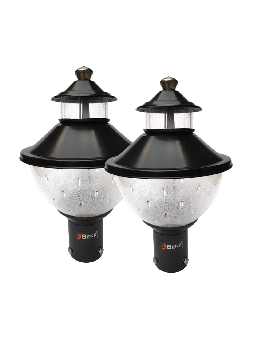 BENE Misk 2 Pieces Black Metal Outdoor Lamps-image-37