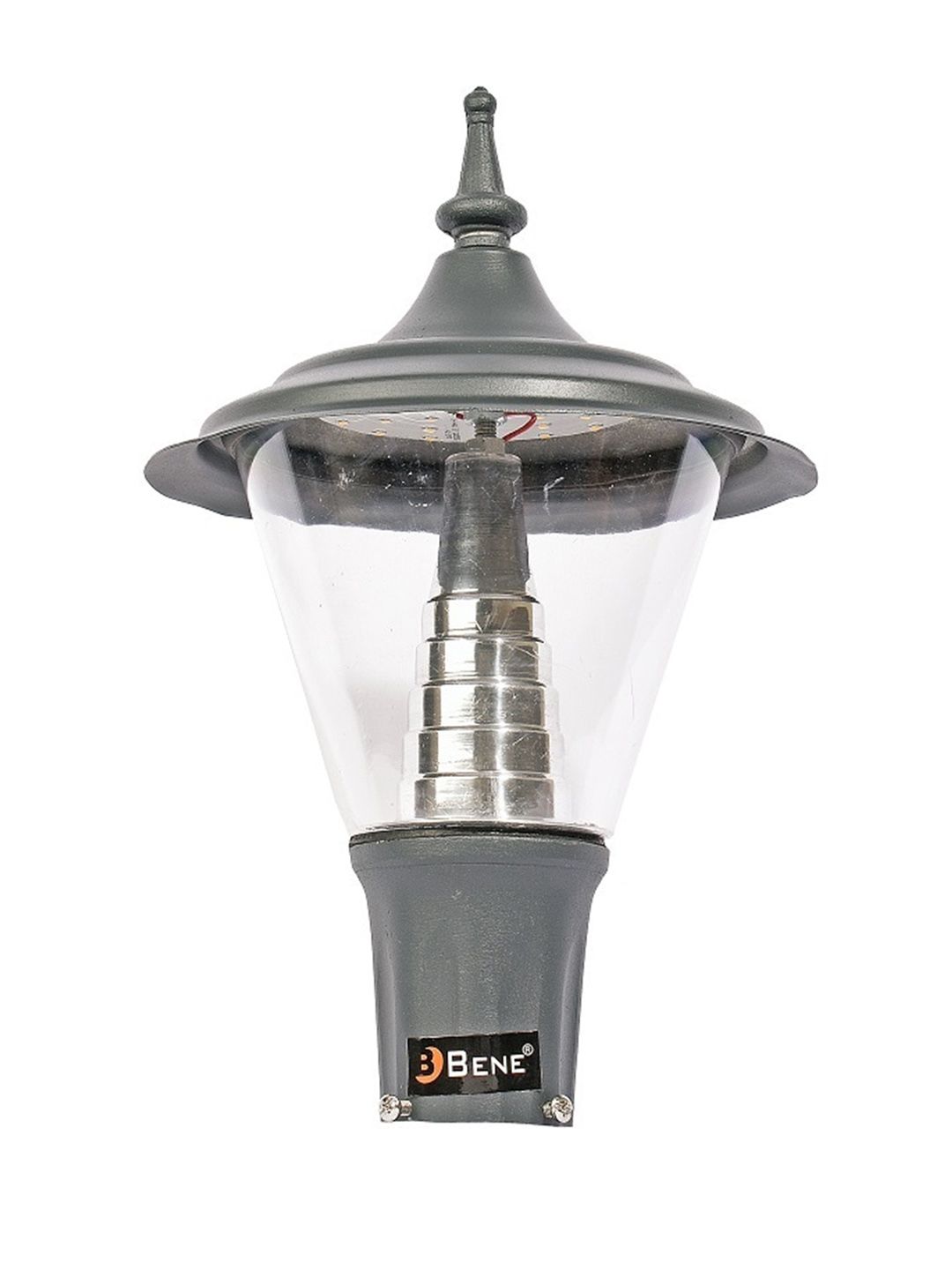 BENE Lambency Grey & Transparent Frustum Shaped Waterproof & Rustproof Outdoor Lamp-image-7