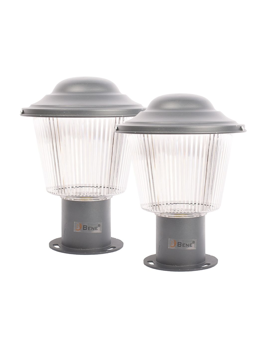 BENE Reed Grey & White 2 Pieces Self Assembly Frustum Outdoor Lamps-picture-33