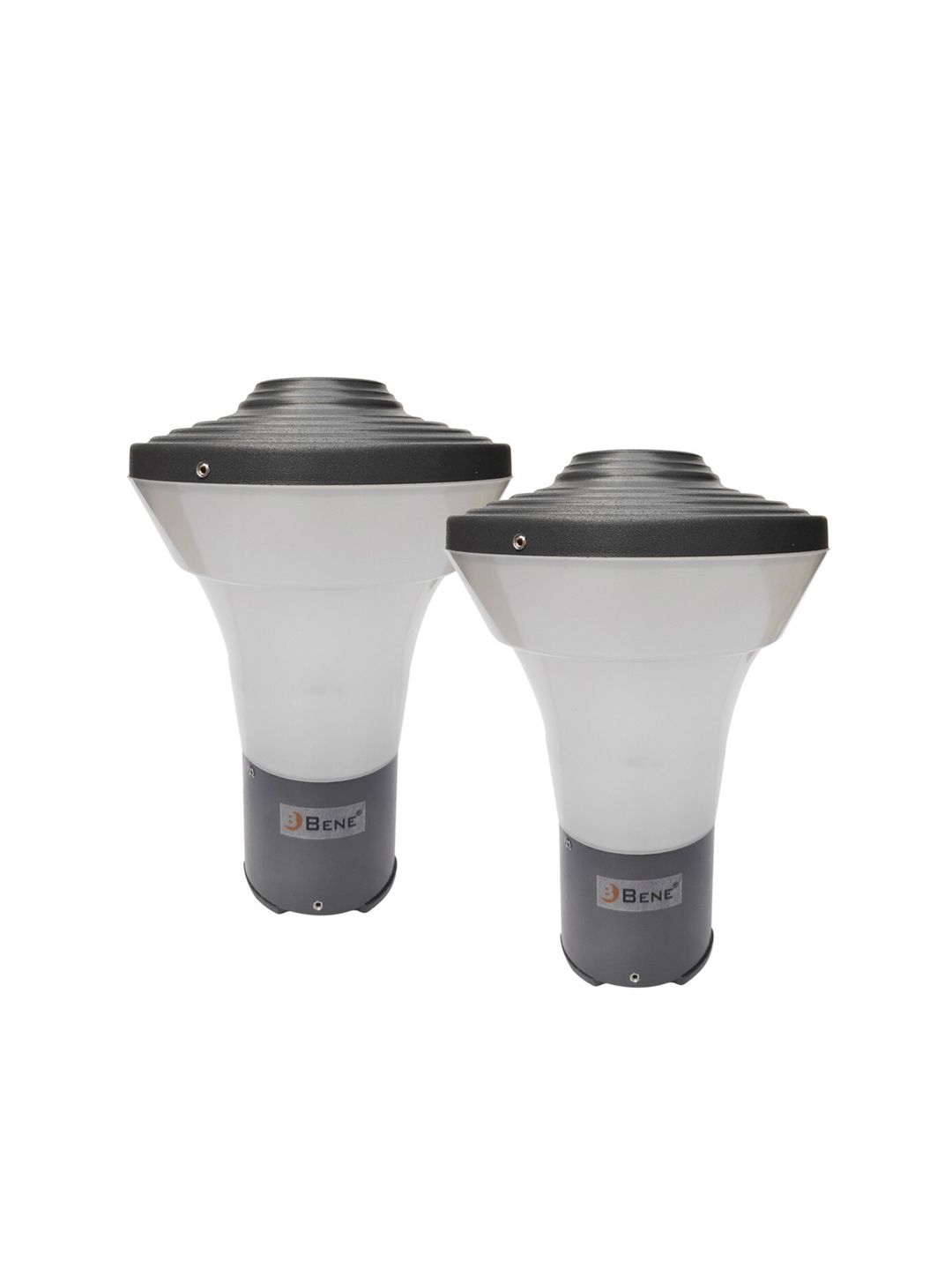 BENE FKoel Milky Grey 2 Pieces Self Assembly Cylinder Outdoor Lamps-image-3