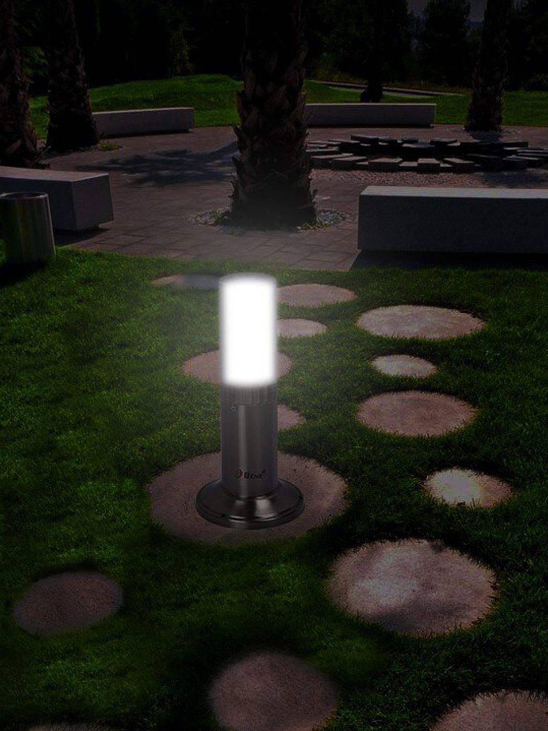 BENE Benjamin Bollard Grey Cylinder Waterproof & Rustproof Outdoor Lamps-picture-39