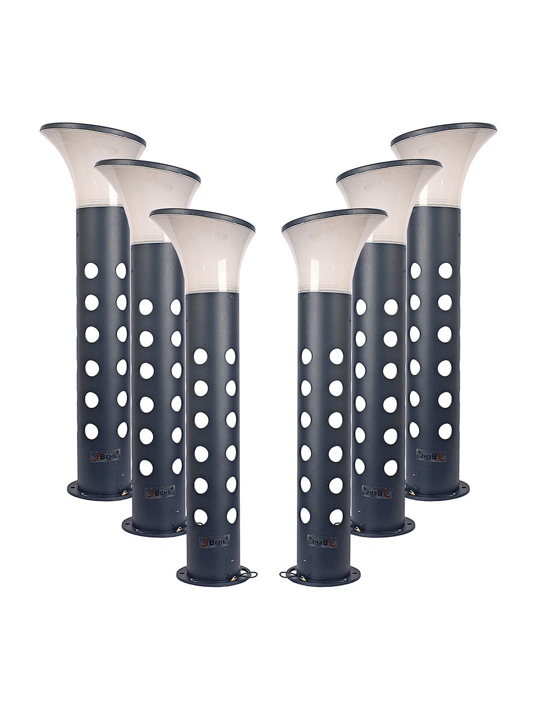 BENE Eden Bollard Grey & White 6 Pieces Waterproof & Rustproof Outdoor Lamps-picture-13