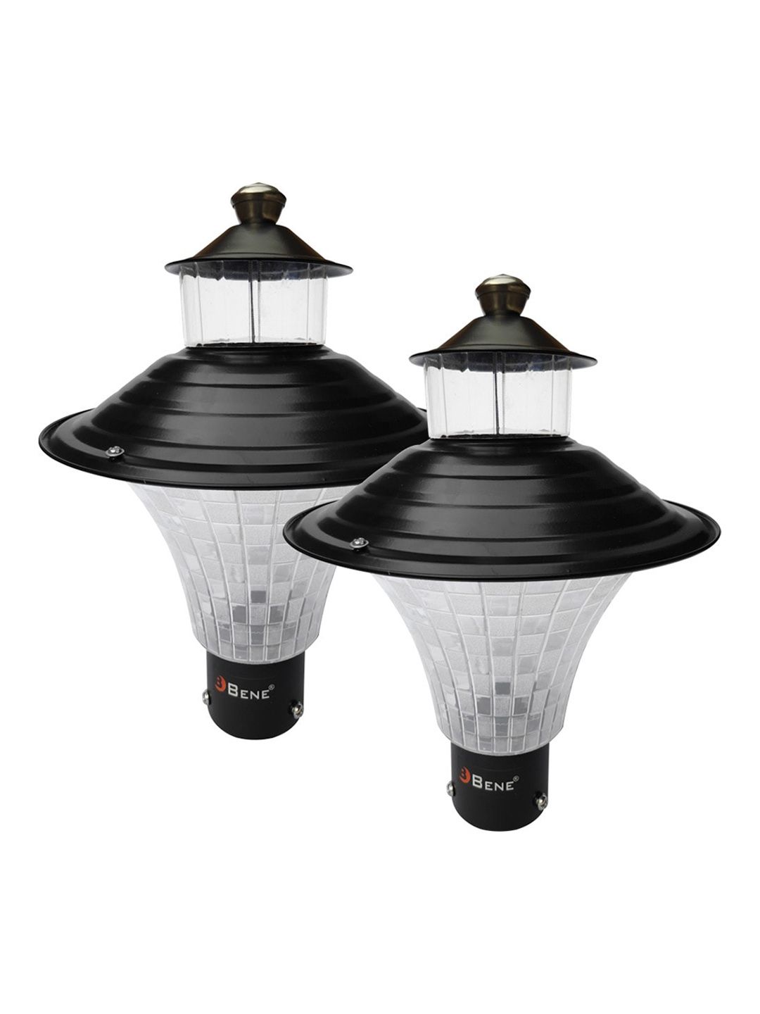 BENE Black 2 Pieces Self-Assembly Outdoor Lamps-picture-41