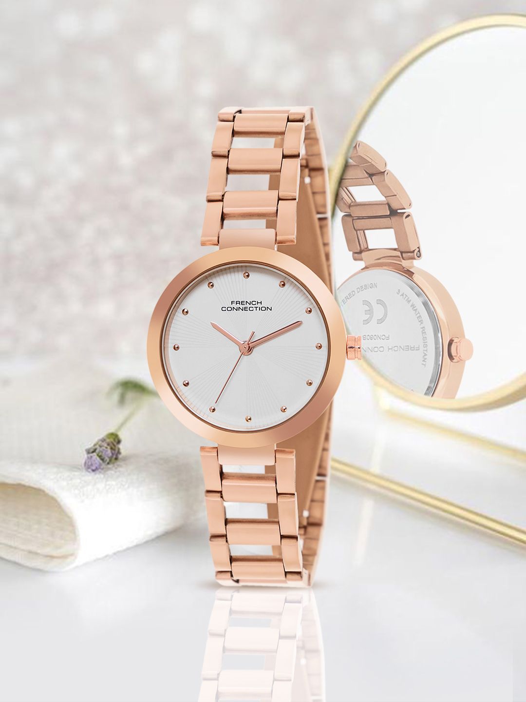French Connection Women Stainless Steel Bracelet Style Straps Analogue Watch FCN060B-picture-48