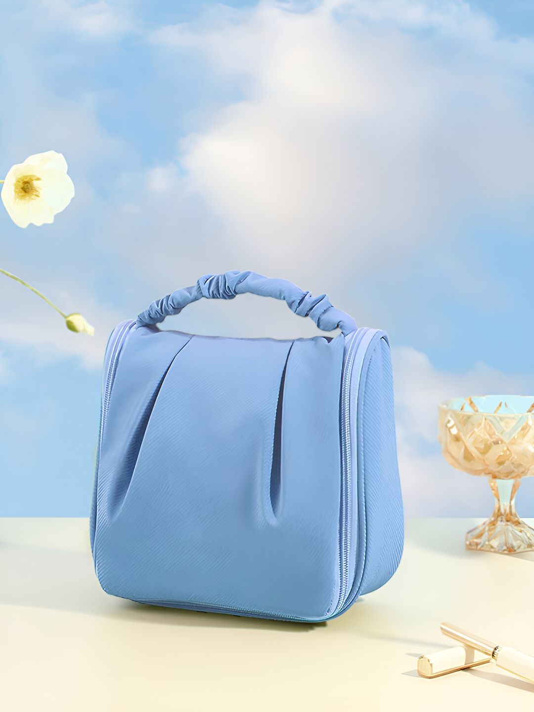 Cortina Blue Water Resistant Makeup Organiser-image-21