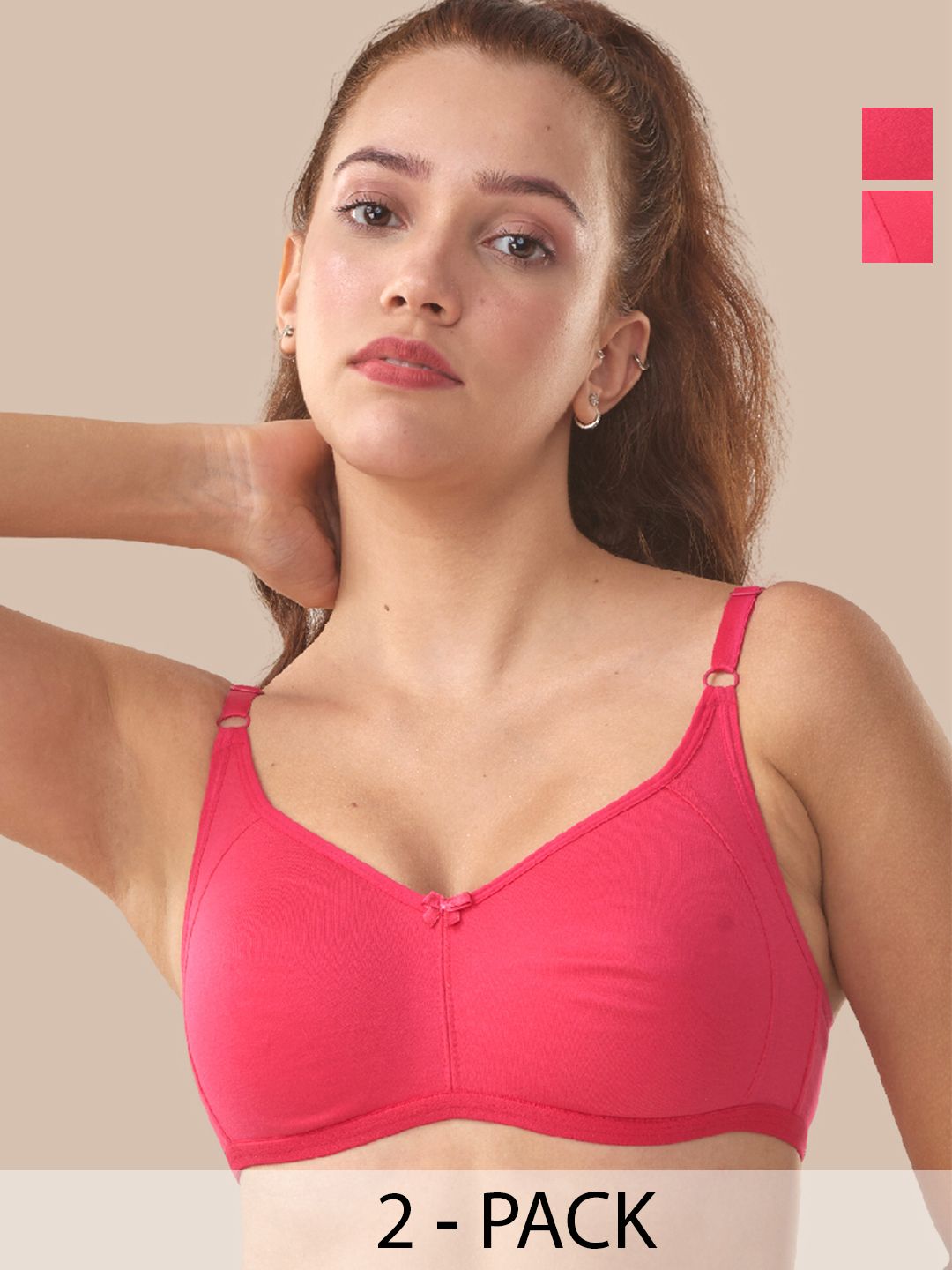 LUX VENUS Pack Of 2 Full Coverage Cotton Bra