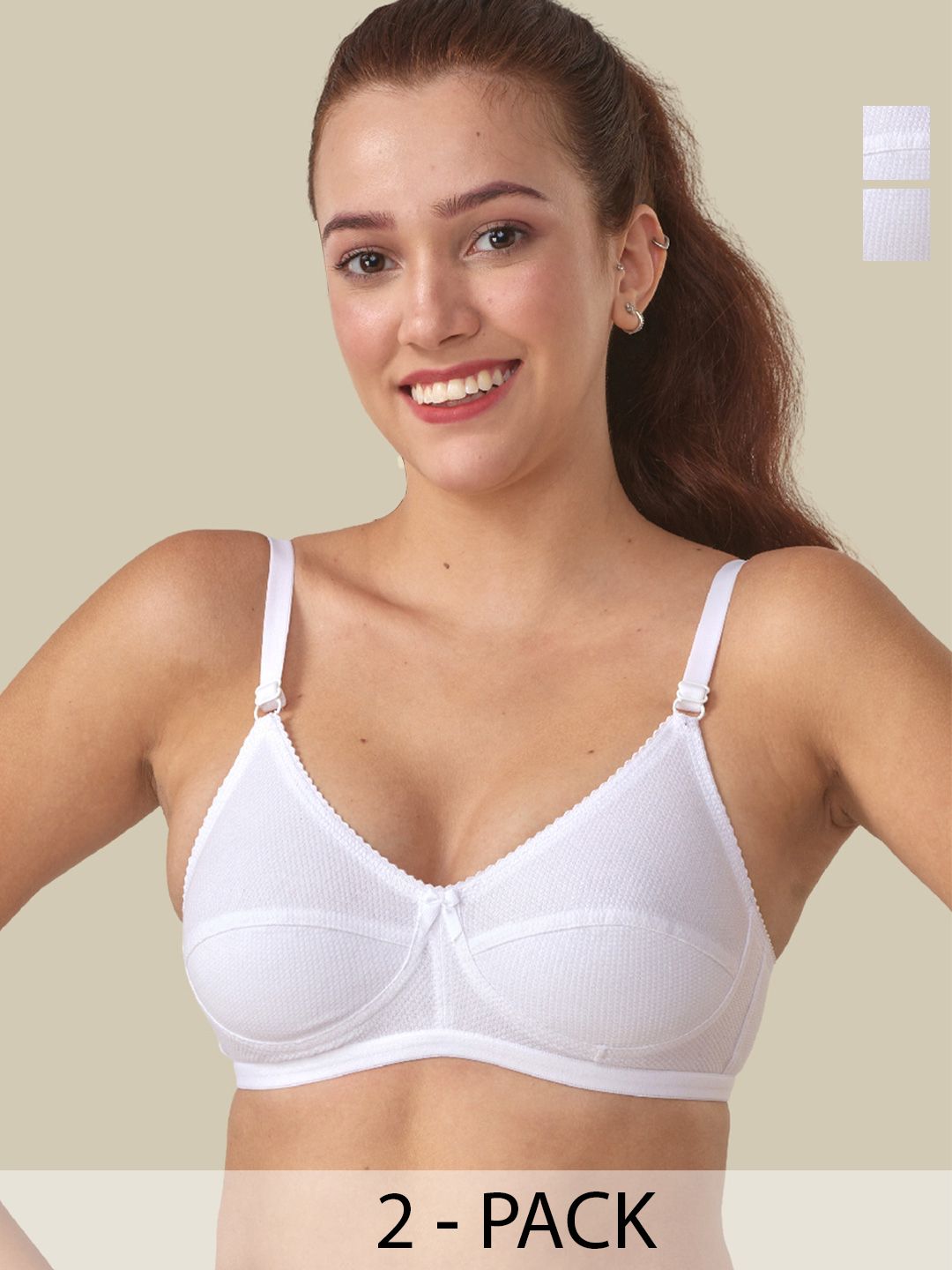 LUX VENUS Pack Of 2 Full Coverage Cotton Bra