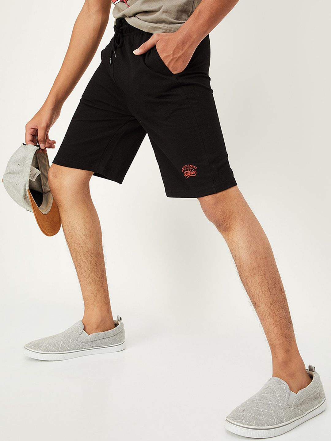 max Boys Mid-Rise Pure Cotton Shorts
