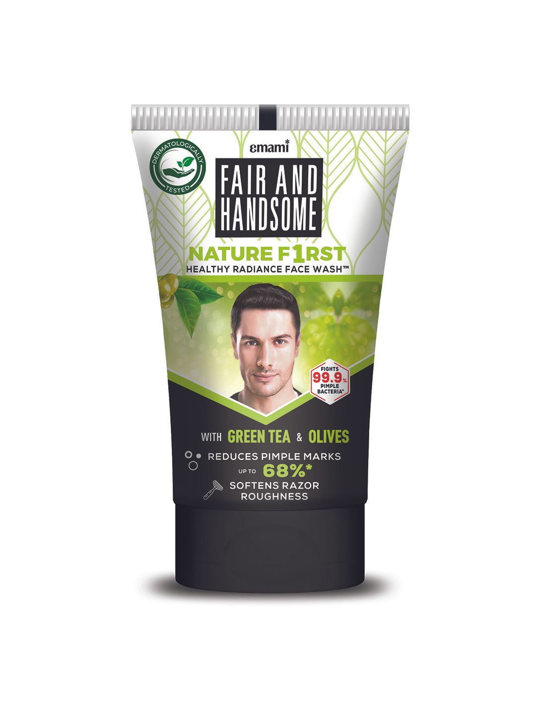 FAIR AND HANDSOME Men Nature First Healthy Radiance Face Wash with Green Tea & Olives-100g-image-35