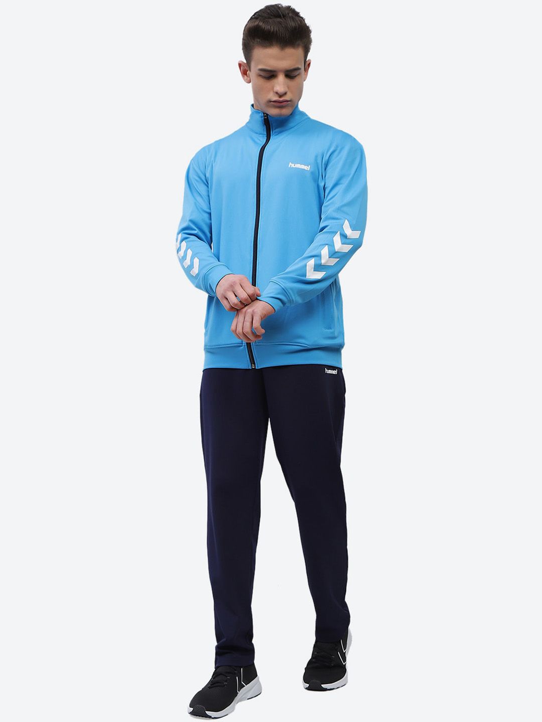 hummel Printed Mock Collar Sports Track Suit-picture-38