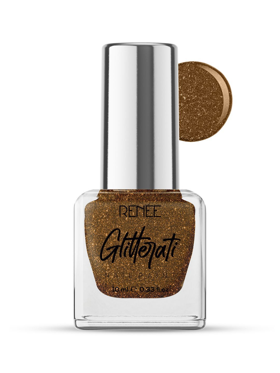 Renee Glitterati Long Lasting Nail Paint 10 ml - Copper Blaze-image-7