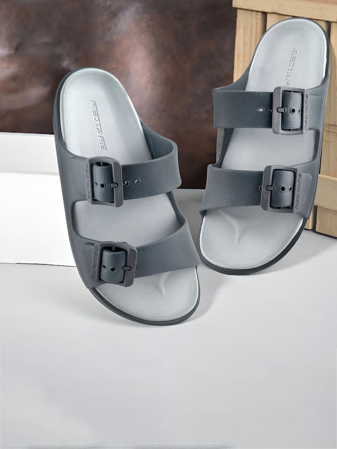 Red Tape Men Open Toe Sliders-picture-57