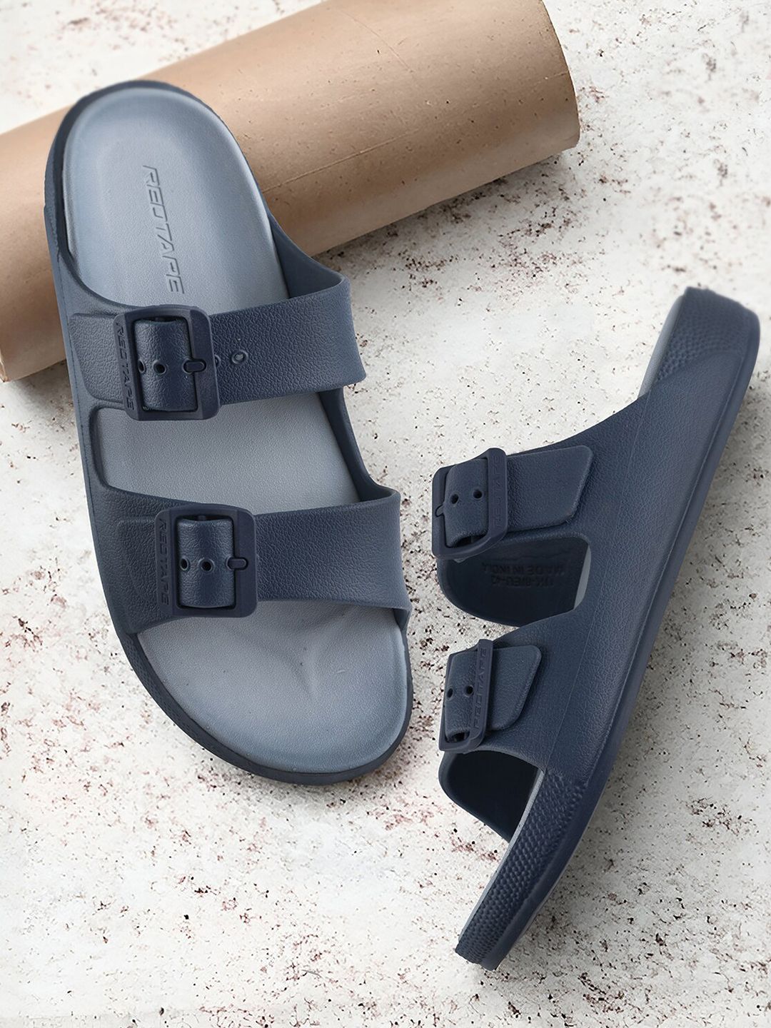 Red Tape Men Open Toe Sliders-picture-18