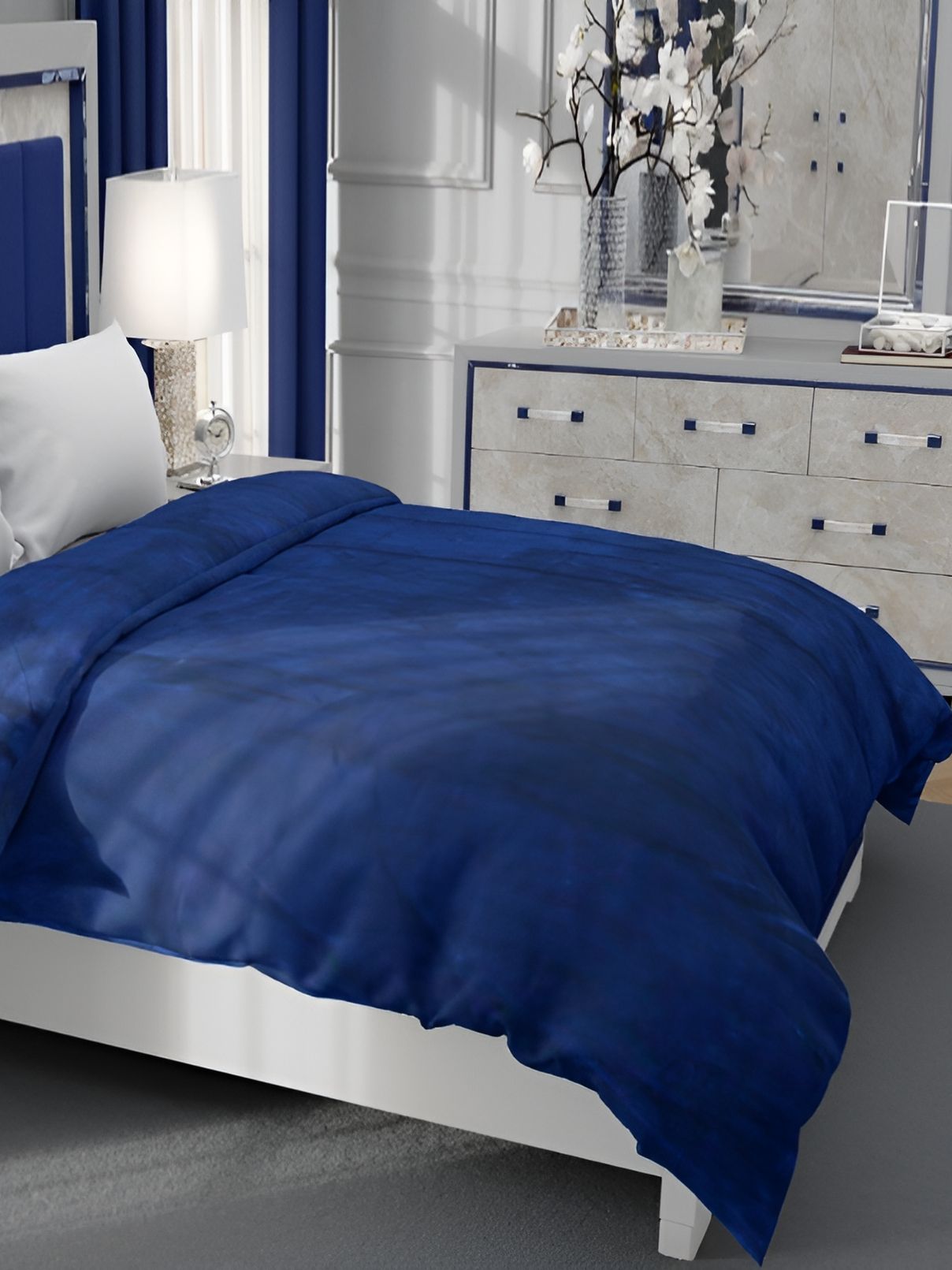 Laying Style Blue King Duvet Cover-image-13