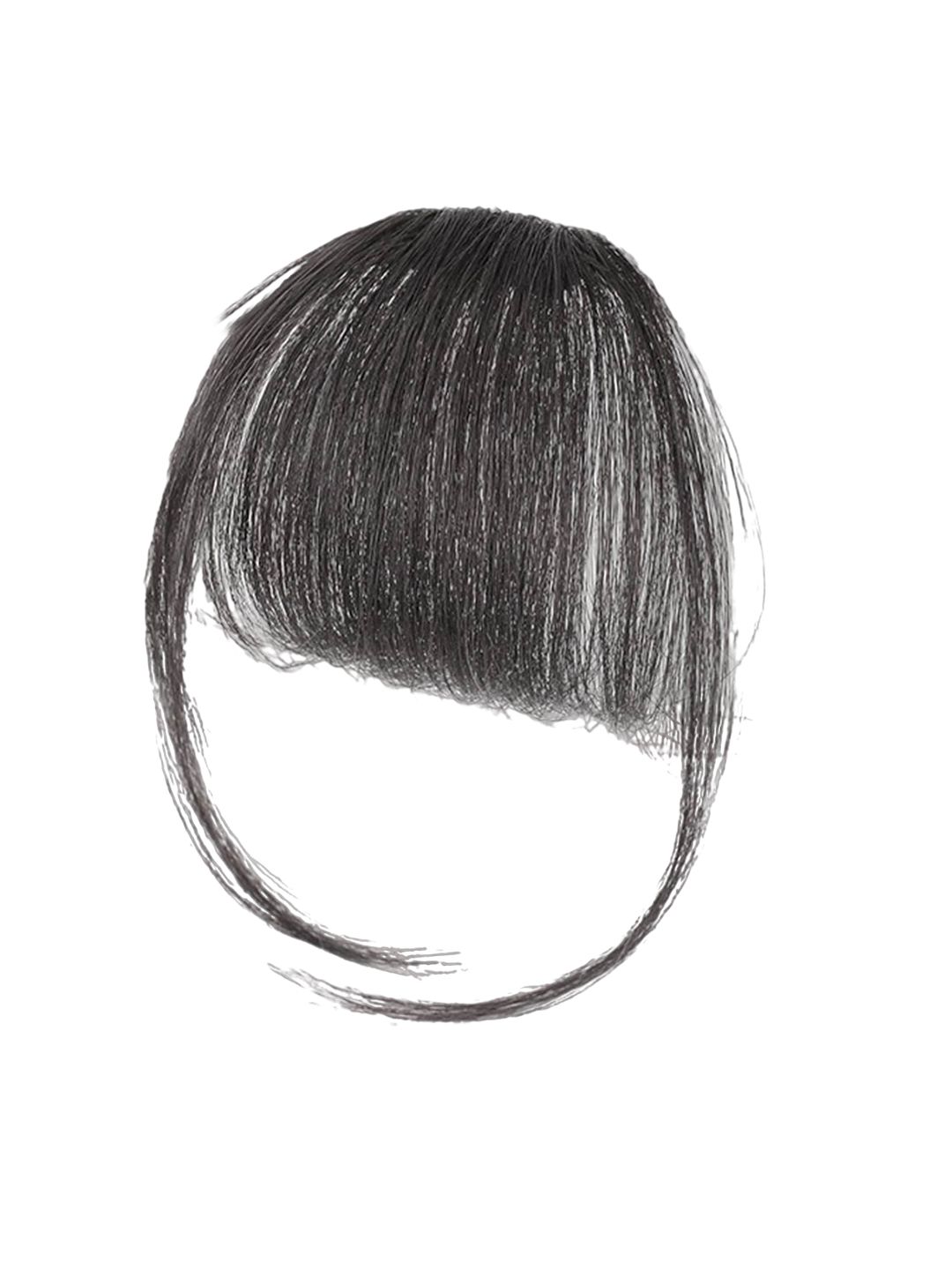 FIMBUL Human Hair Clip-On Short Air Bangs Fringe Hair Extensions - Black 04-picture-42