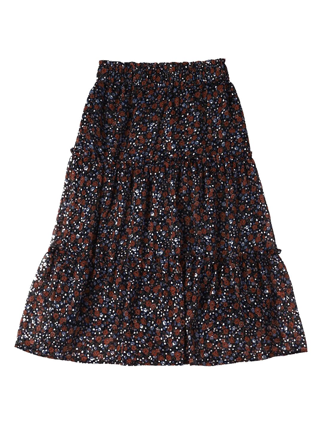 Allen Solly Junior Girls Floral Printed Pure Cotton Flared Skirt-picture-30