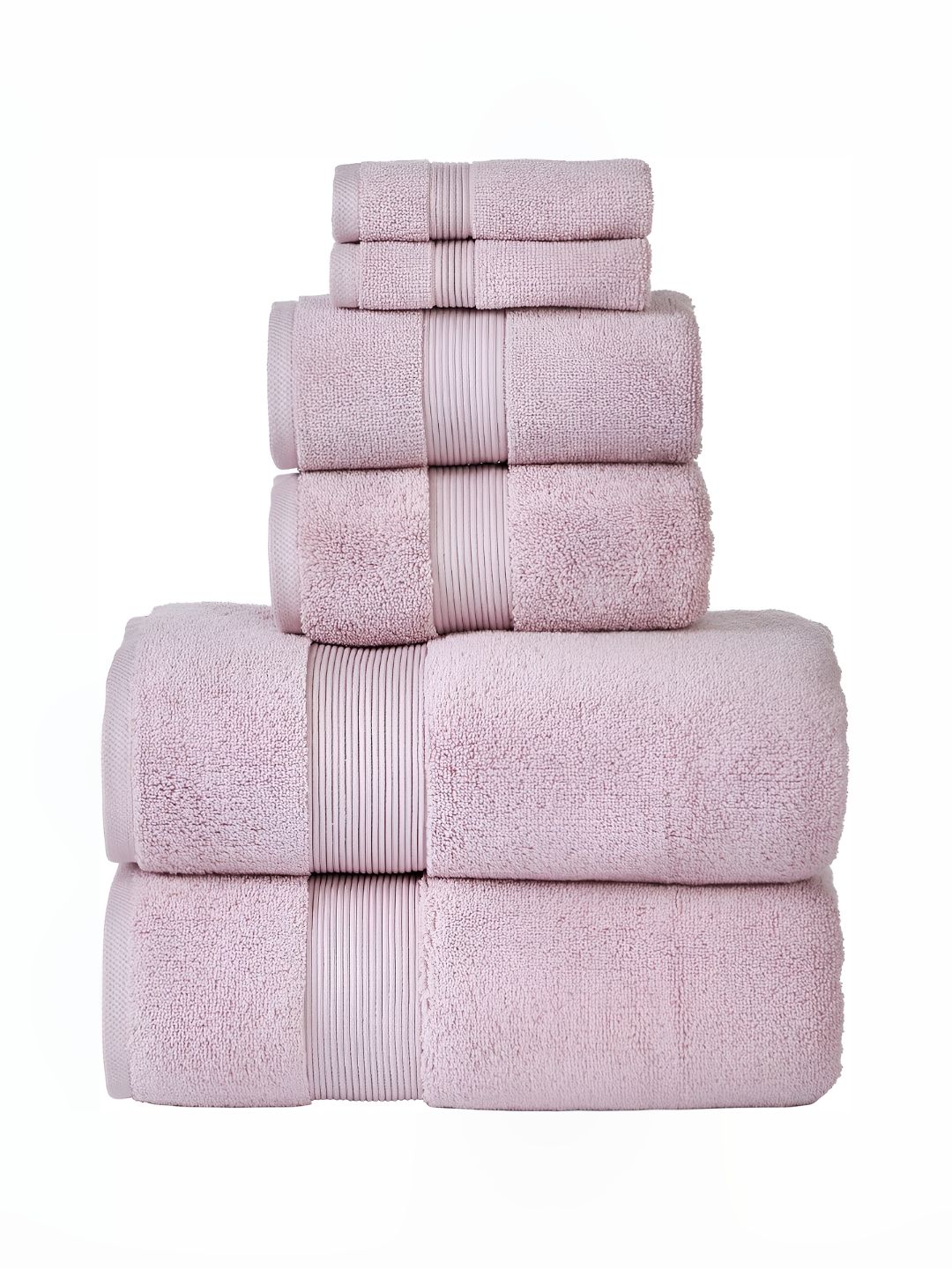 SENSES Mauve 6 Pcs Cotton Towel Set