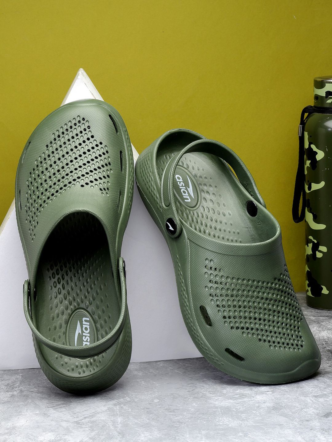 ASIAN Men Textured Clogs-picture-20