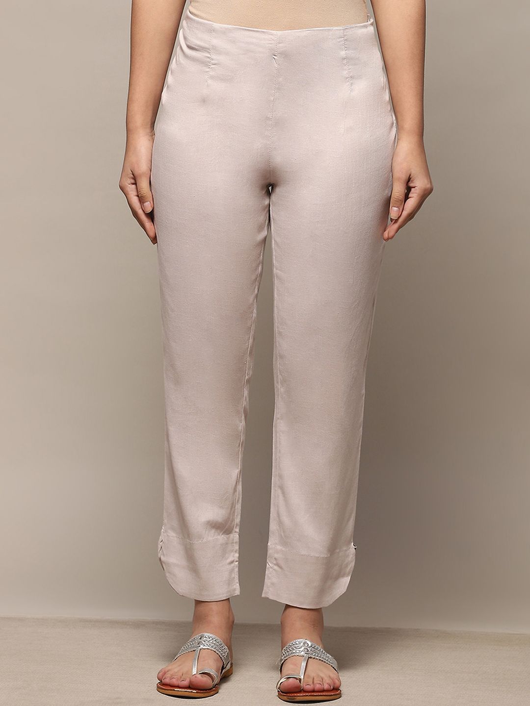 Biba Women Relaxed Cropped Cotton Ethnic Trousers-picture-41