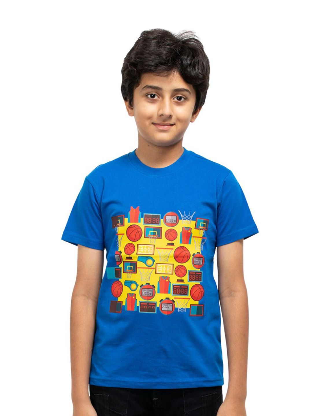 BAESD Boys Graphic Printed Round Neck Cotton T-shirt-picture-16