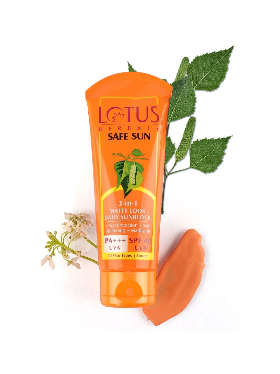 Lotus Herbals Safe Sun 3 in 1 Matte Look Daily Sunblock SPF 40 PA+++ Tinted Sunscreen-75g-image-35
