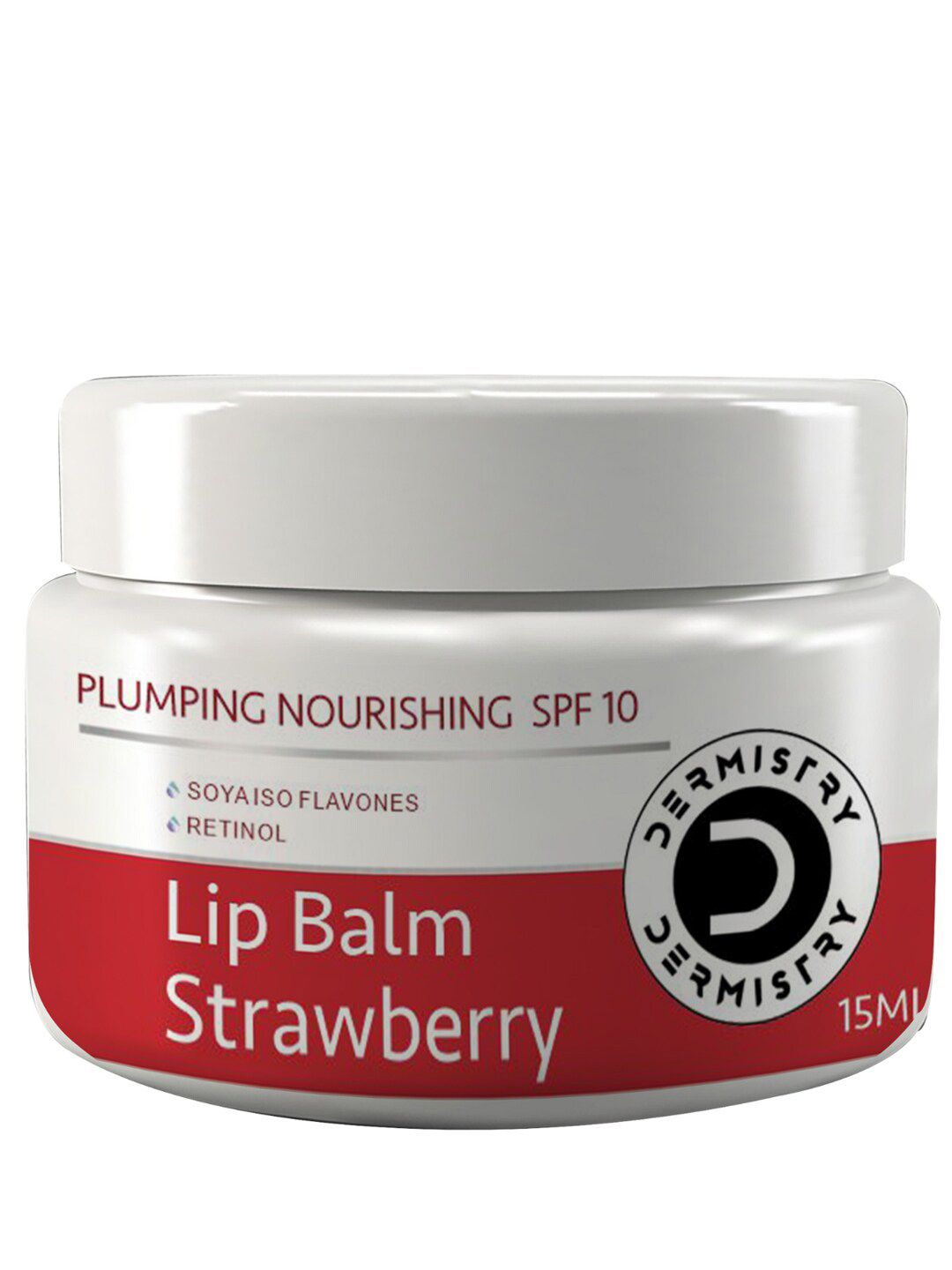 Vigini Dermistry Strawberry Tinted Glossy Plumper Lip Balm SPF 10 - 15ml - Red-image-47